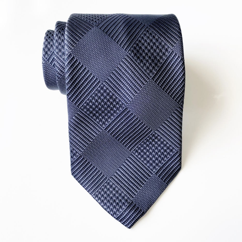 😊4/$20 Today’s Man Gray Tonal Checker Tie